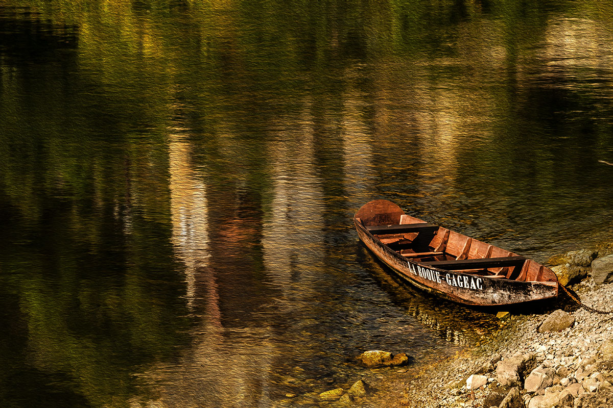 Boot in  der Dordogne