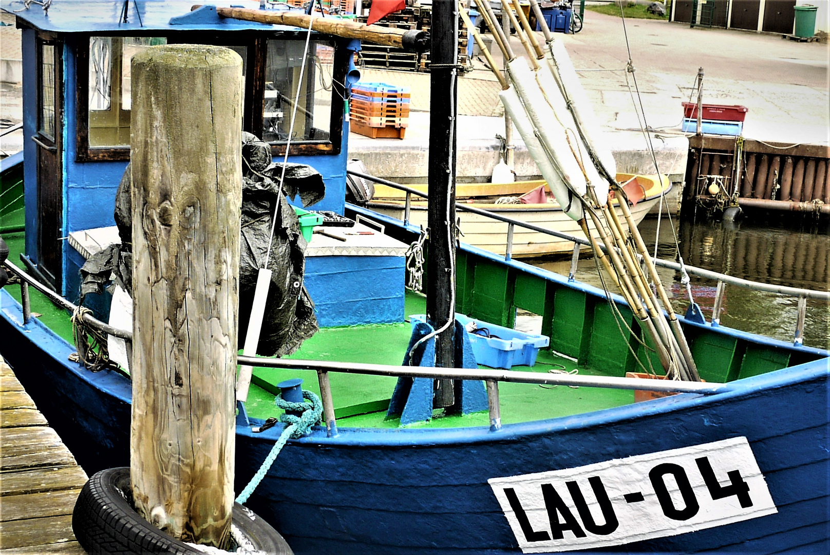 Boot in Lauterbach Mole - hier geht's BUNT!