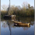 Boot "Maria Theresia" am Fischereimuseum Bergheim (Siegmündung)