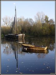 Boot "Maria Theresia" am Fischereimuseum Bergheim (Siegmündung)