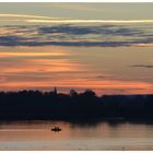 Boot mit Abendrot