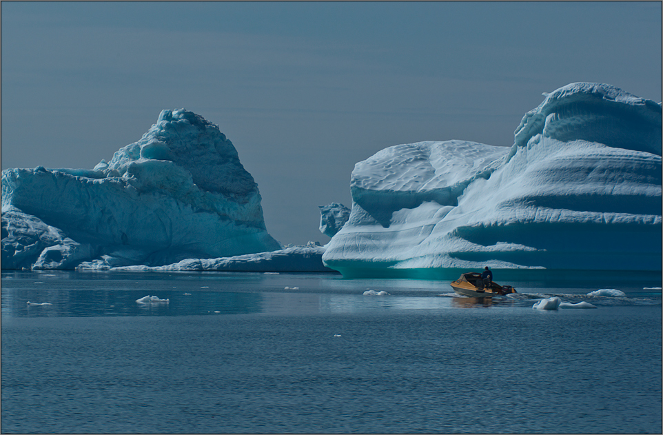 boot und eisberge