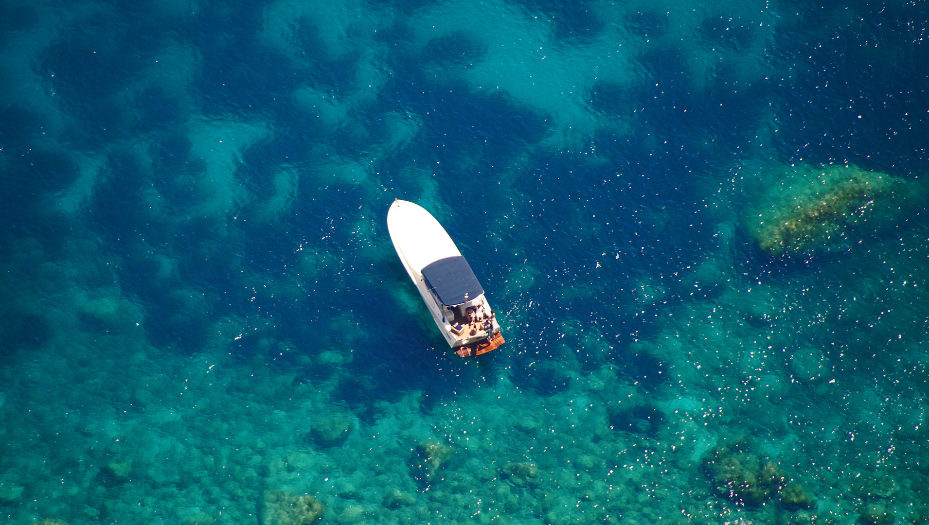 Boot vor Capri