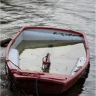 Boot was im Wasser versunken ist