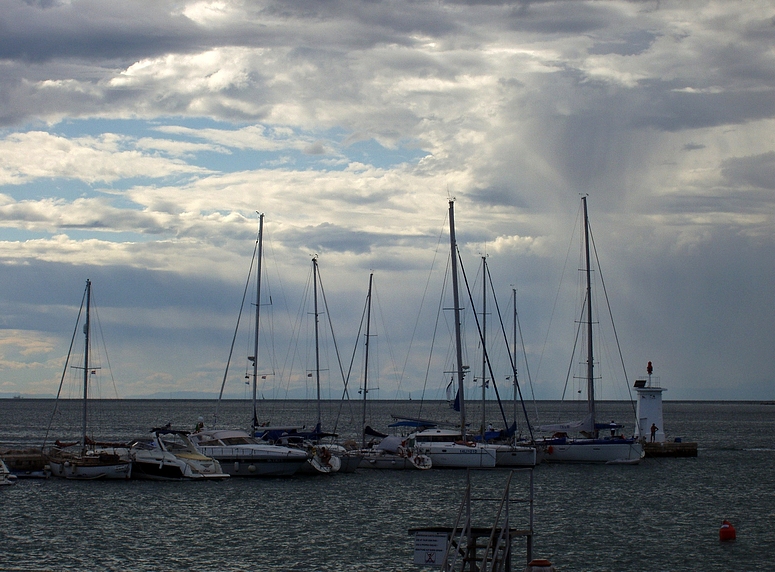 Boote, abends