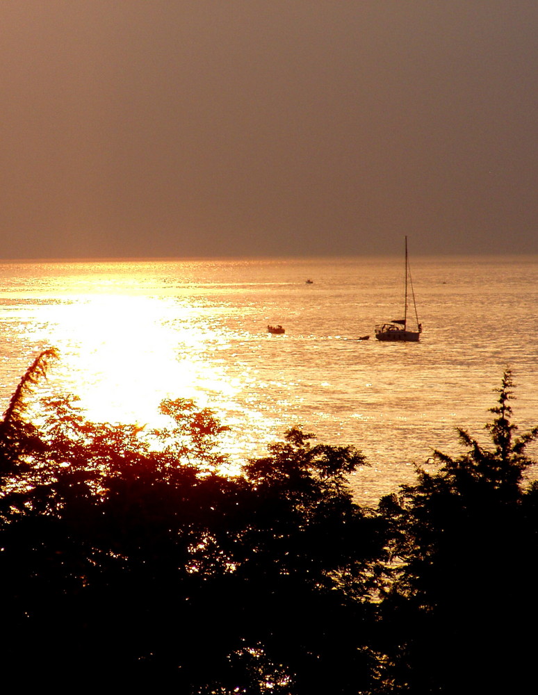 Boote am Abend