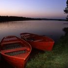 Boote am Dreifelder Weiher