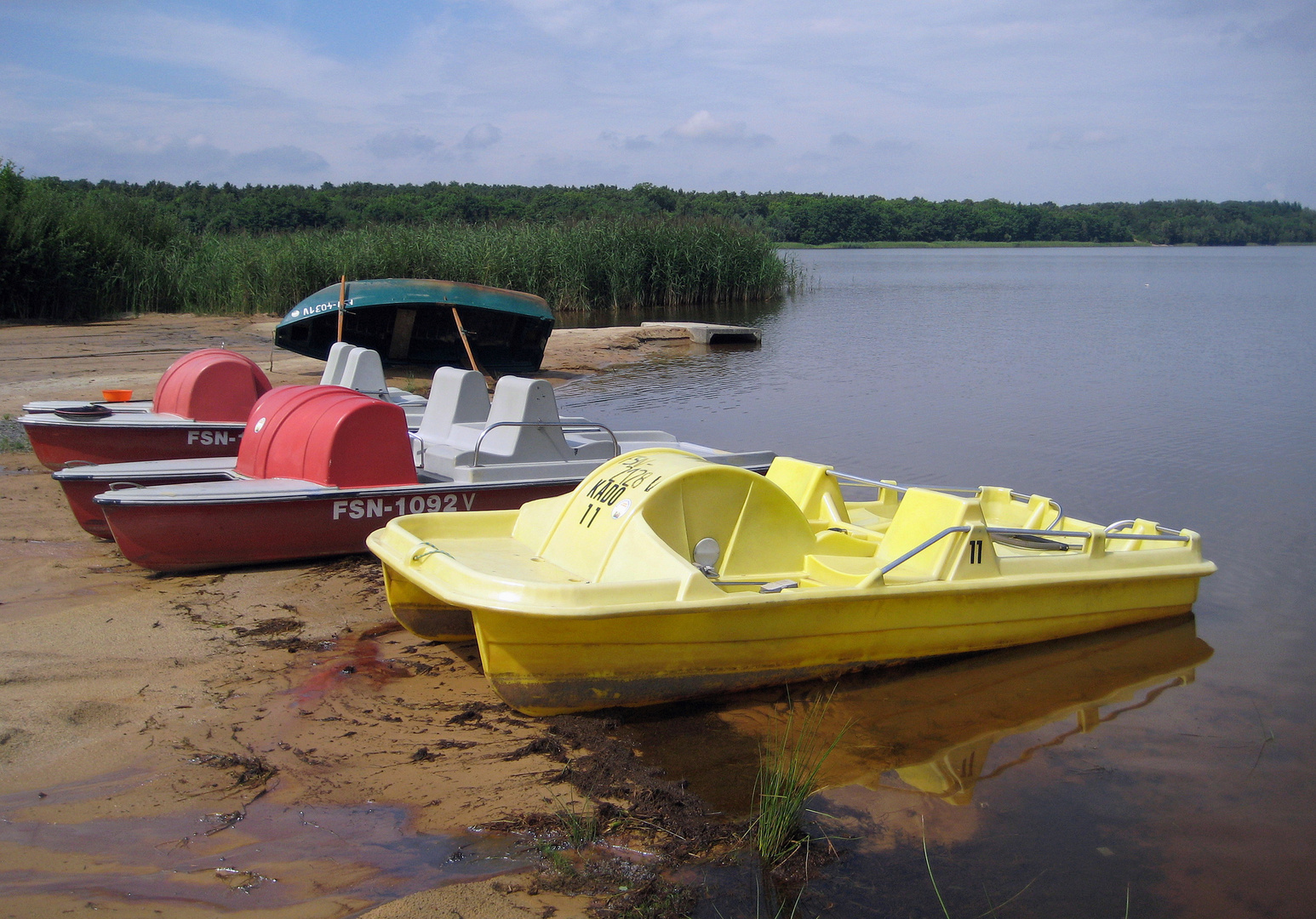 Boote am Dreiweiberner See