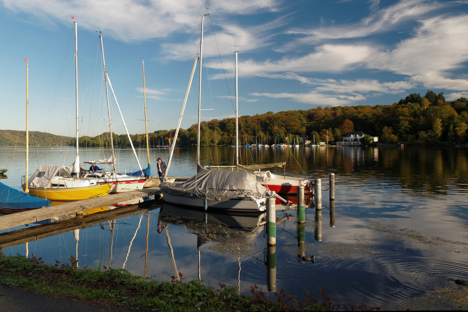 .Boote am Ende der Saiso