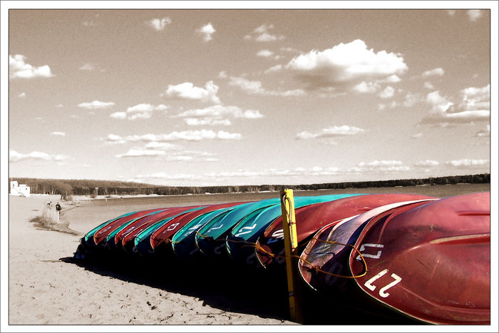 Boote am Helenesee