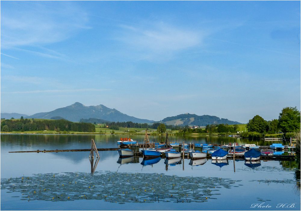 Boote am Hopfensee