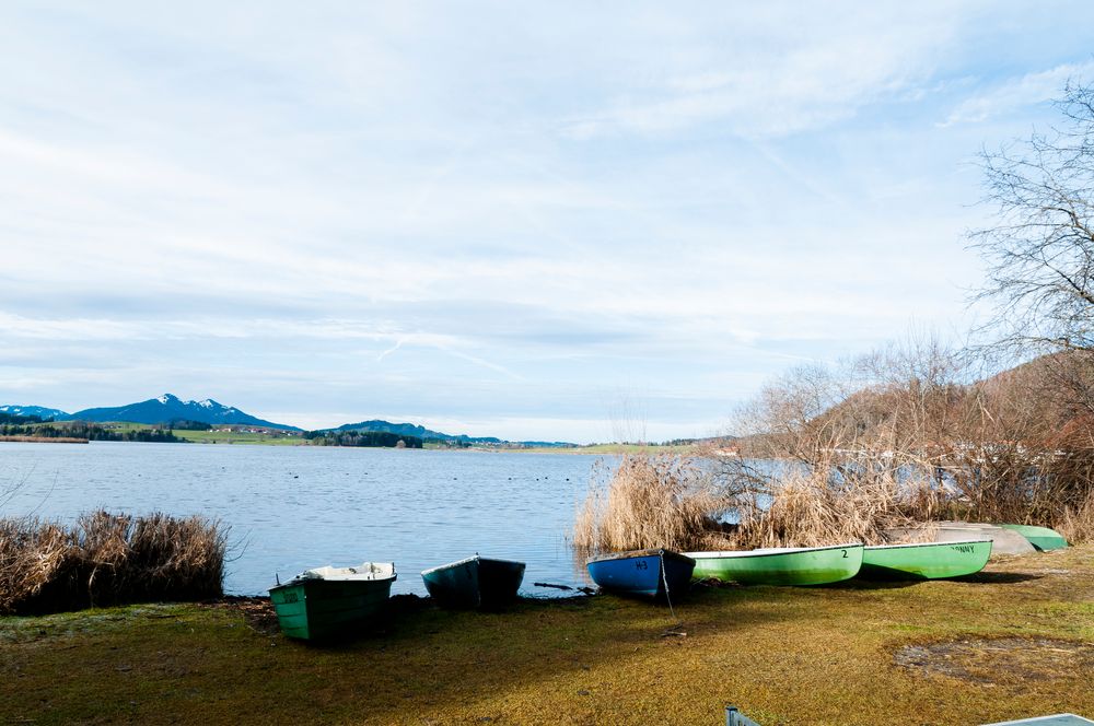 Boote am Hopfensee