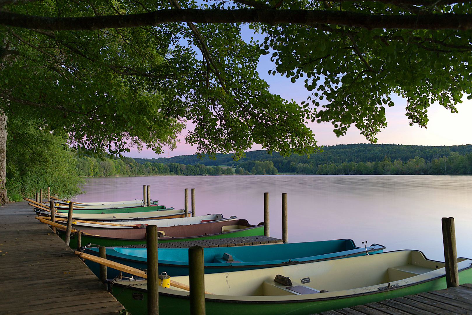 Boote am Illmensee