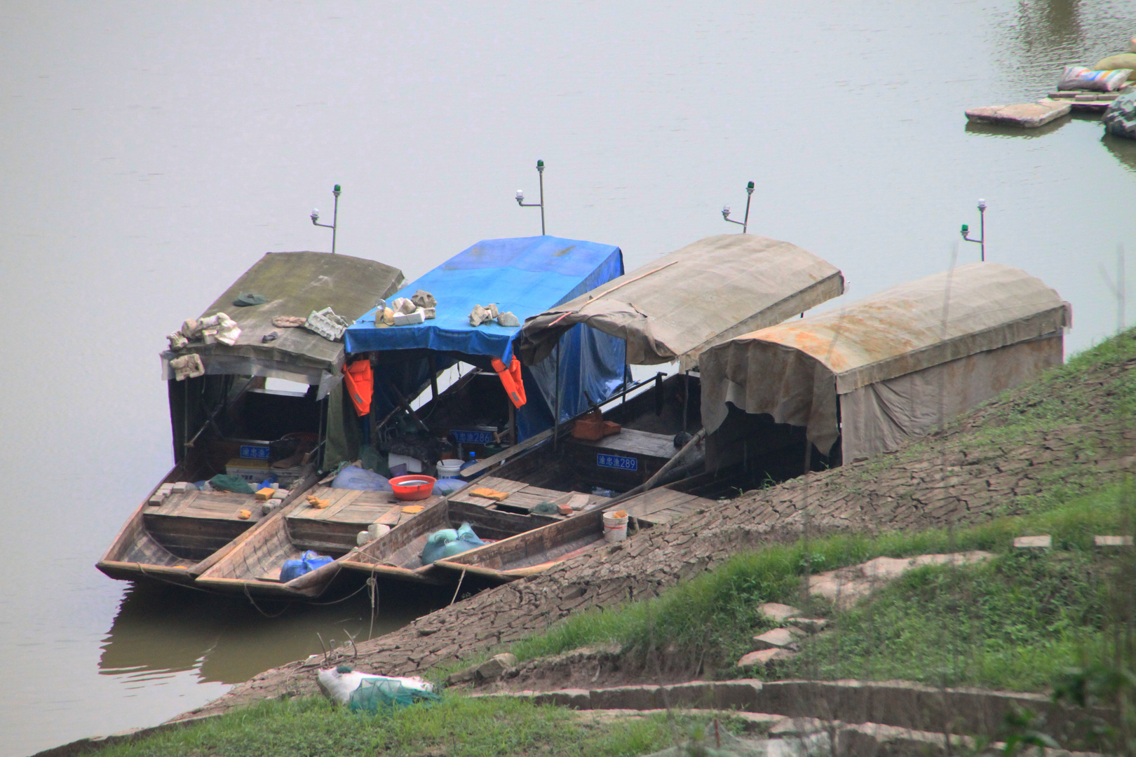 Boote am Jangtse