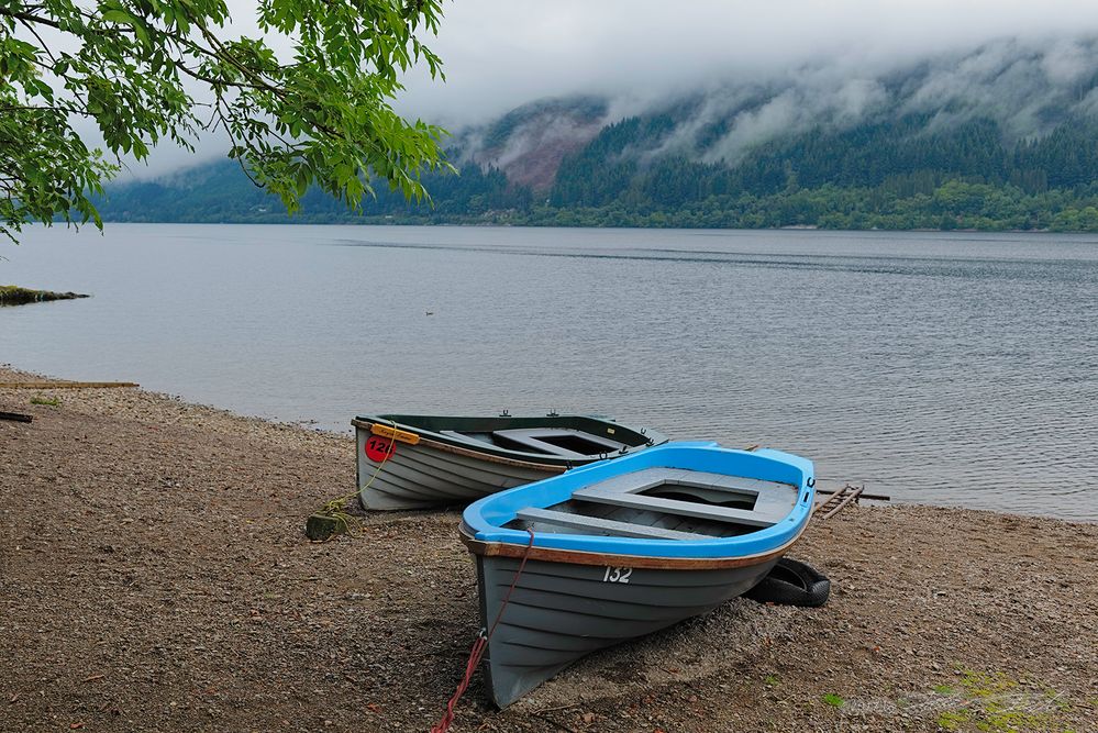 Boote am Loch Ness