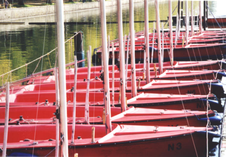 Boote am Maschsee