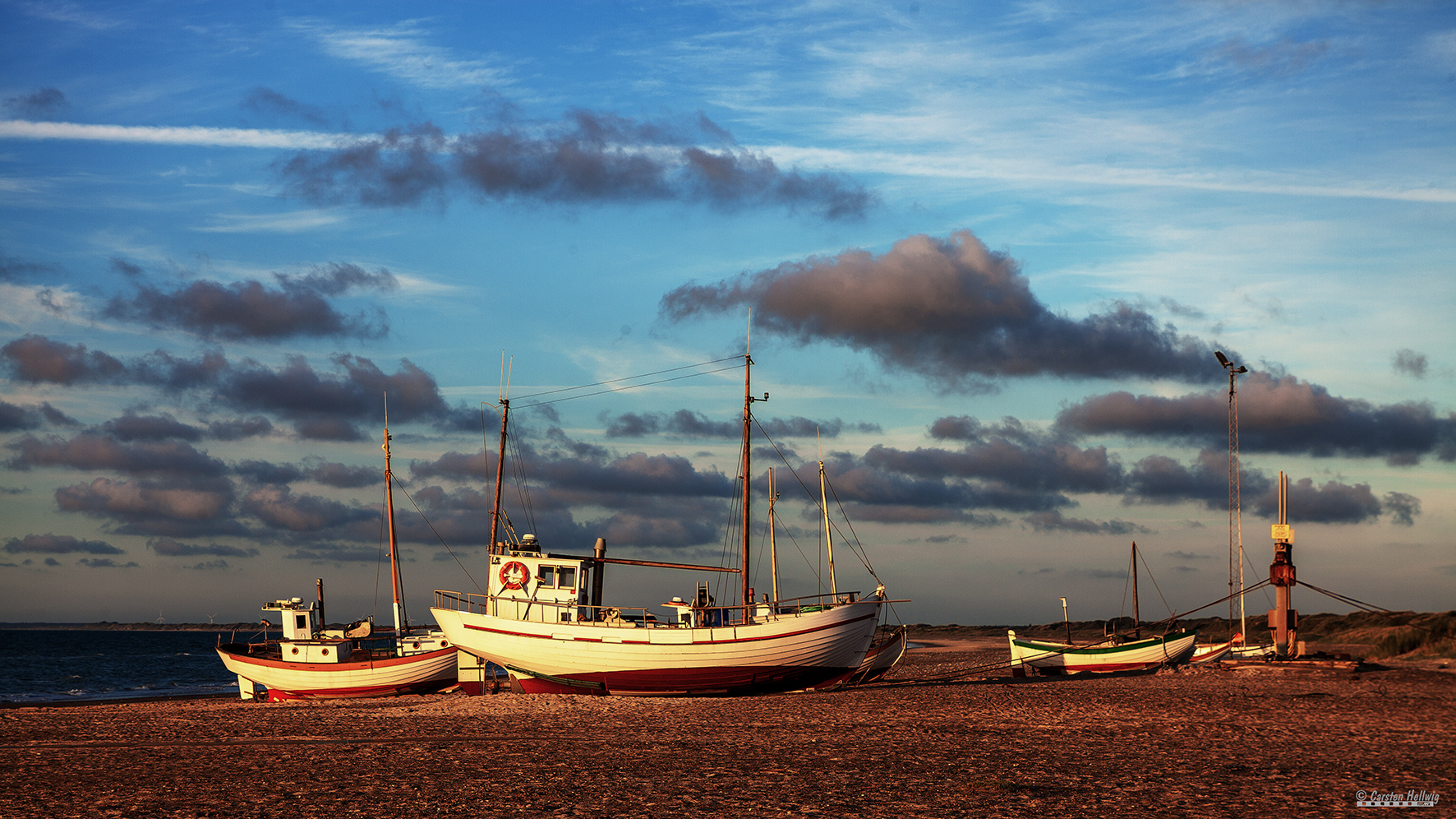 Boote am Morgen