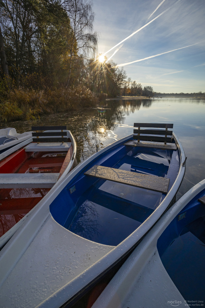 Boote am Morgen