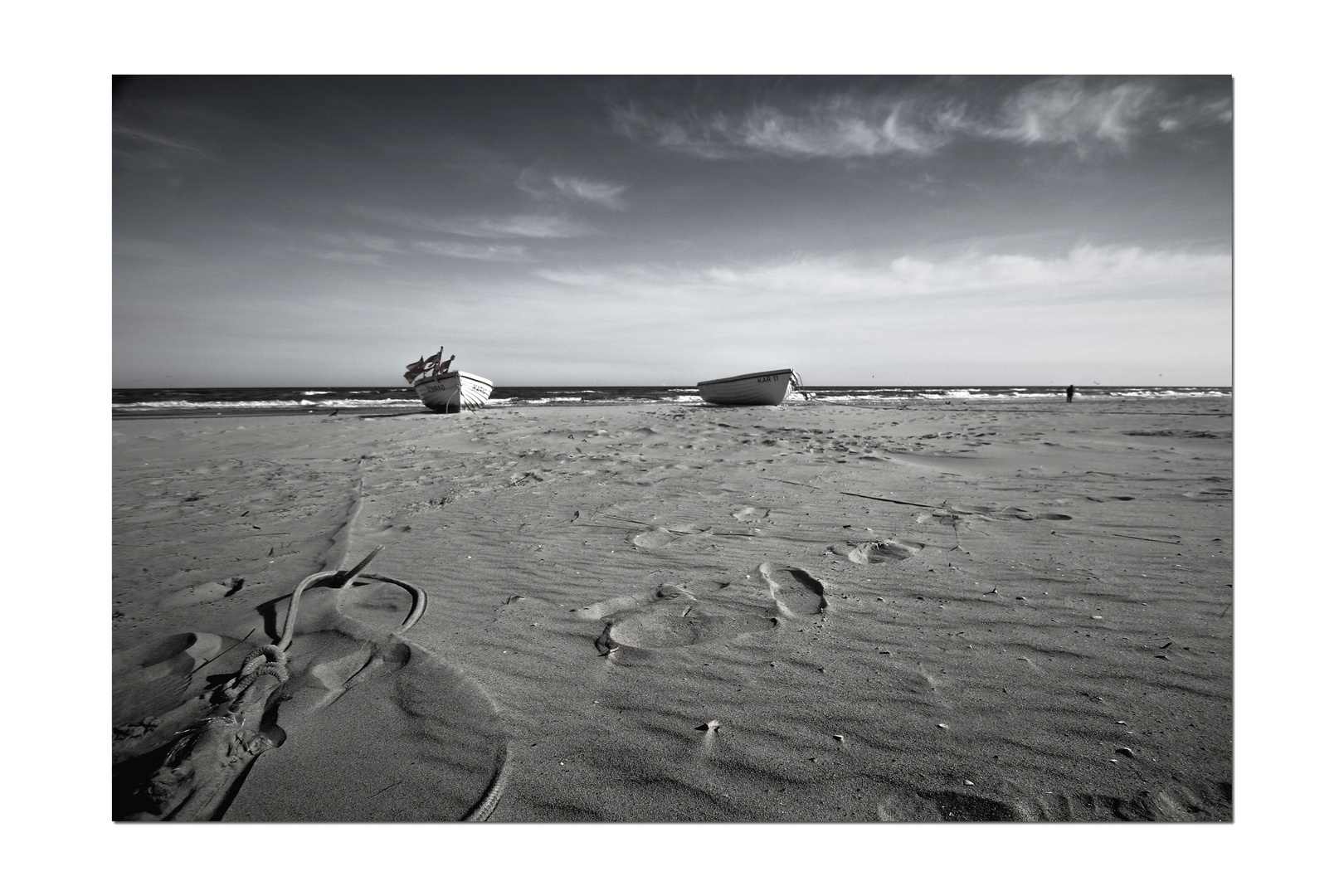 boote am ostseestrand