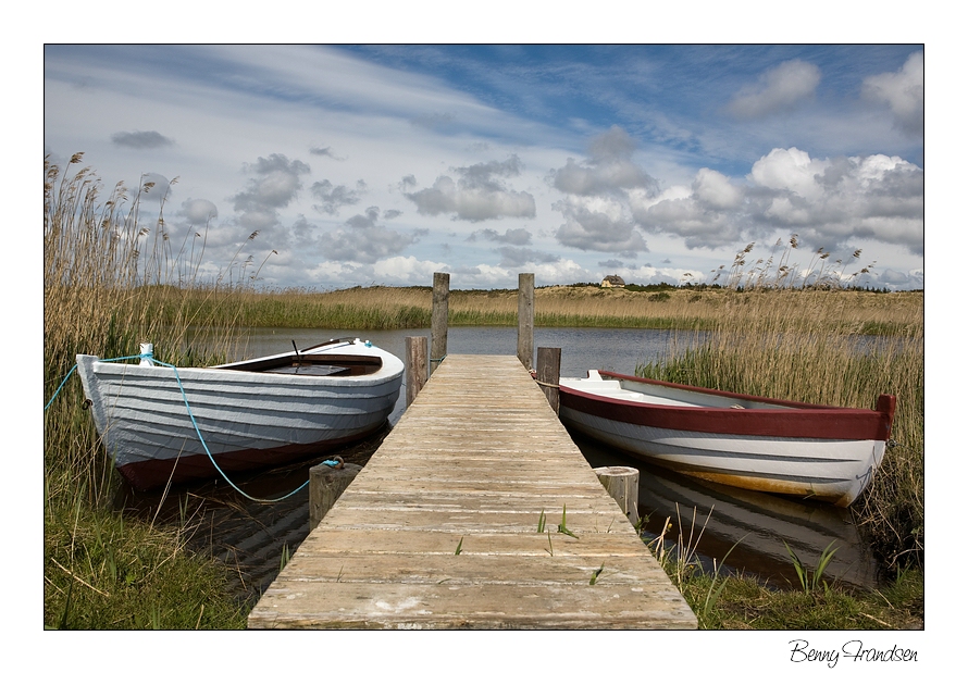 Boote am Ringkøbing Fjord