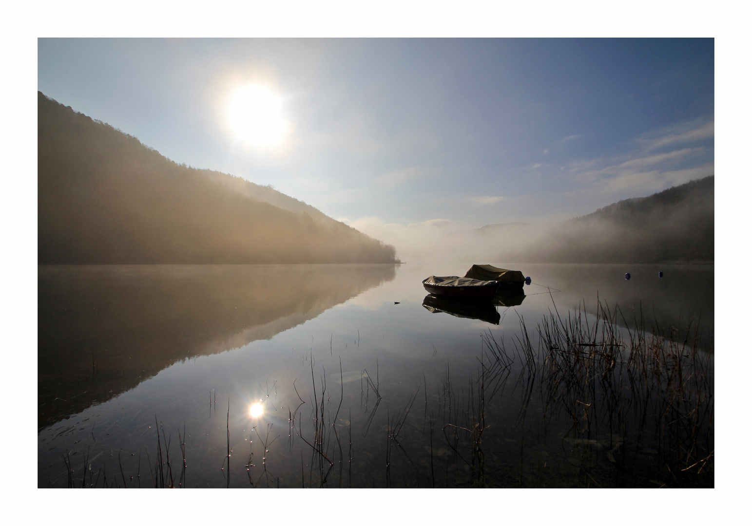 Boote am stillen Morgen