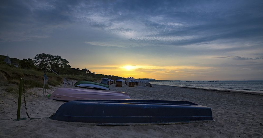 Boote am Strand