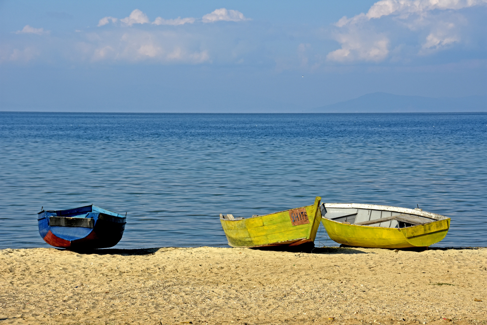 Boote am Strand