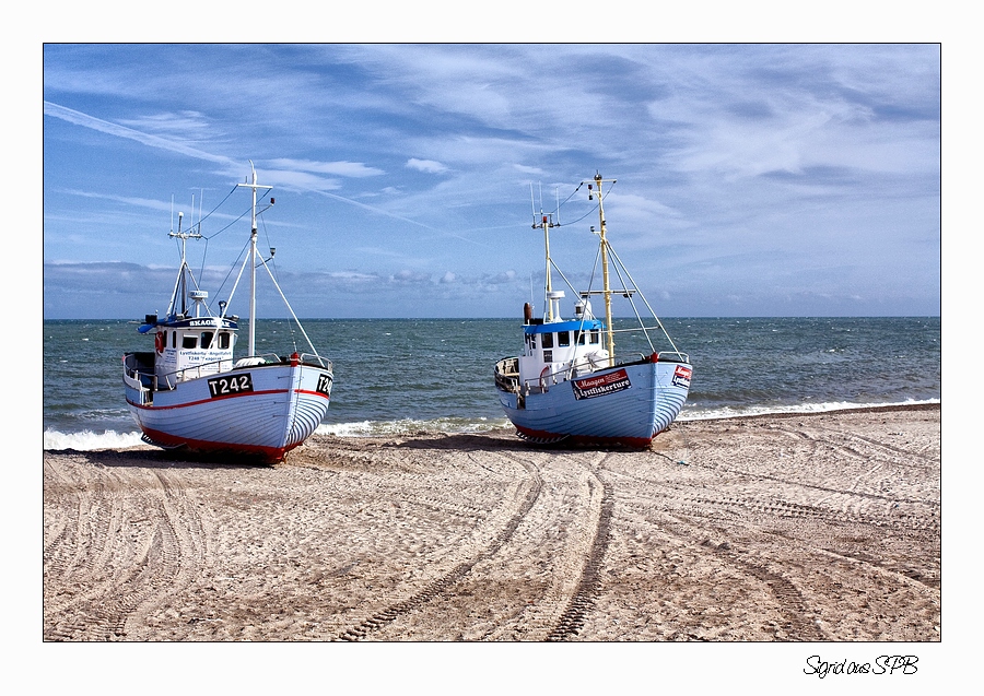 Boote am Strand