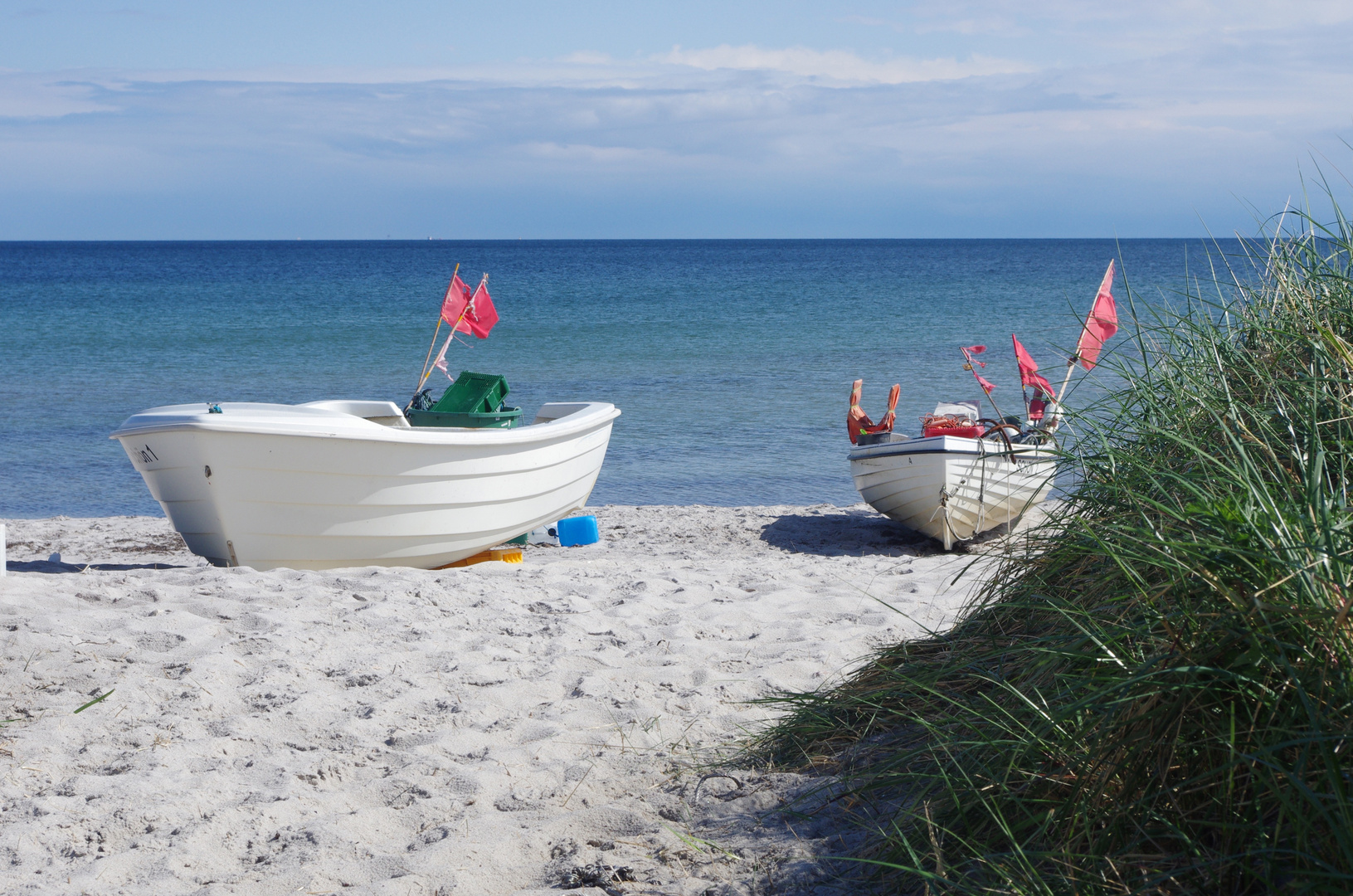 Boote am Strand