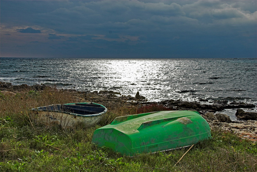 Boote am Strand