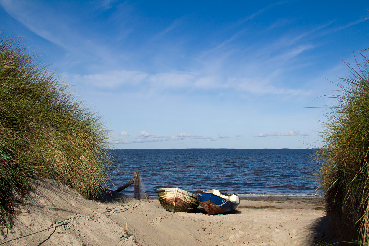 Boote am Strand