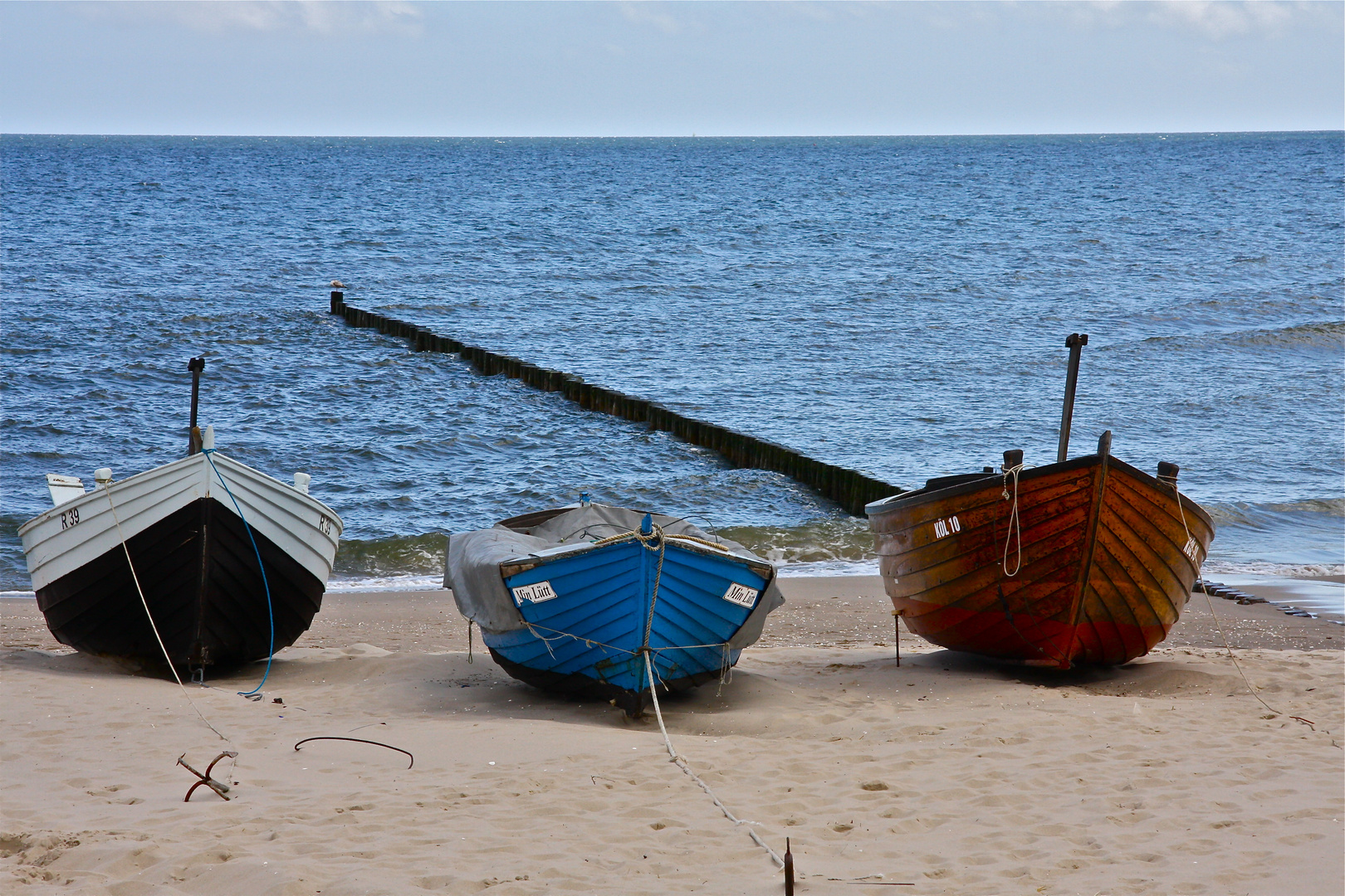 Boote am Strand