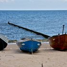 Boote am Strand