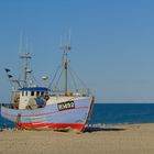 Boote am Strand Panorama