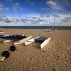 Boote am Strand von Hörnum / Sylt