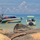 Boote am Strand von Ko Samui