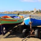 Boote am Strand von San Agustin, Gran Canaria