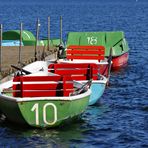 Boote auf dem Laacher See