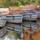 Boote auf dem Steinbrücker Teich