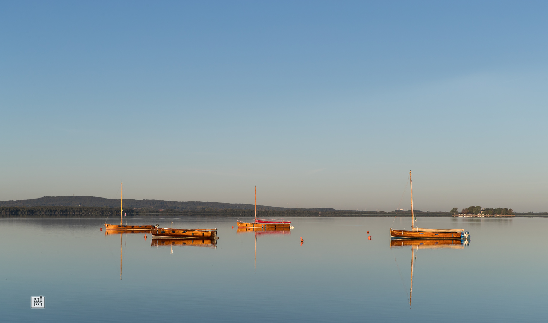 Boote auf dem Steinhuder Meer