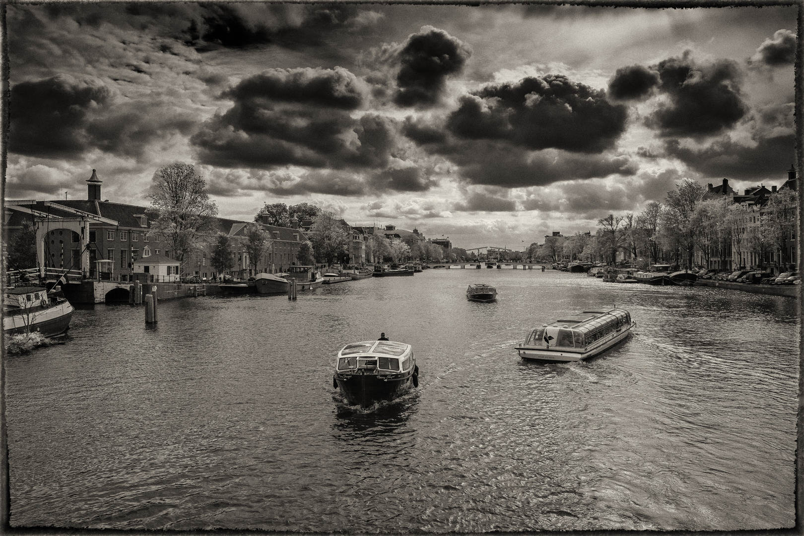 Boote auf der Amstel