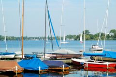 Boote auf der Aussenalster