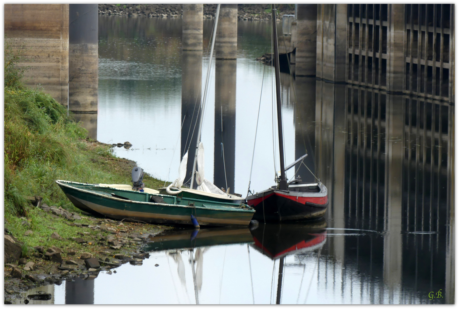 Boote auf der Jeetze in Hitzacker