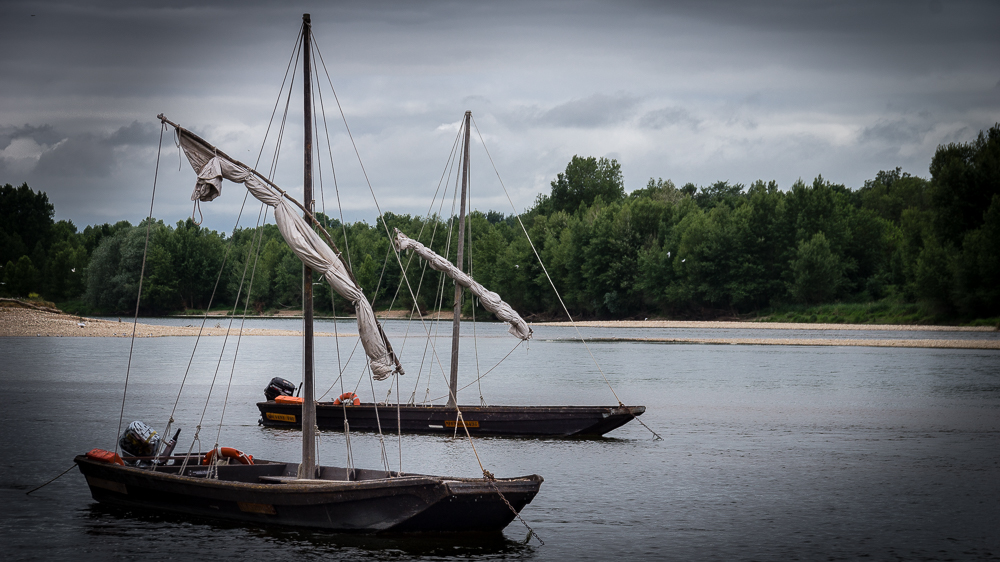 Boote auf der Loire