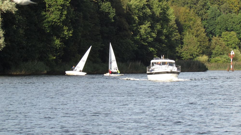 Boote auf der Obereider