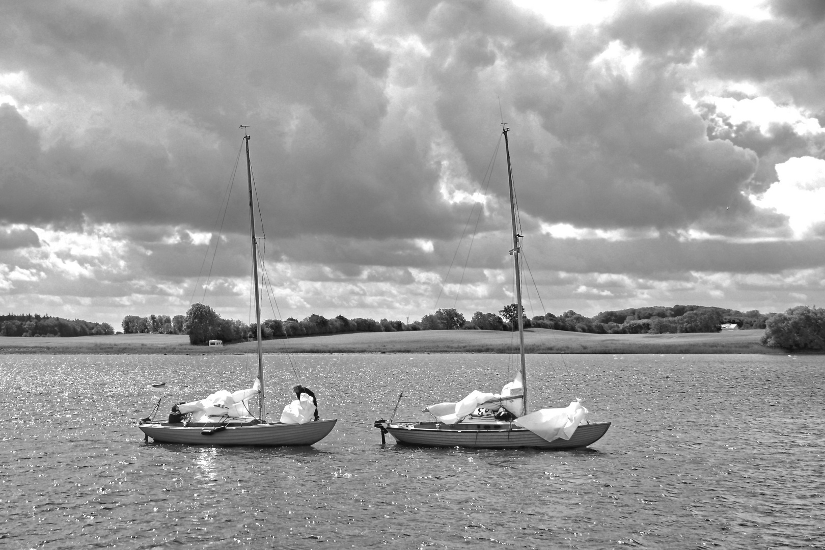 Boote auf der Schlei