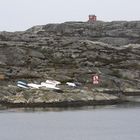 Boote auf Felsen