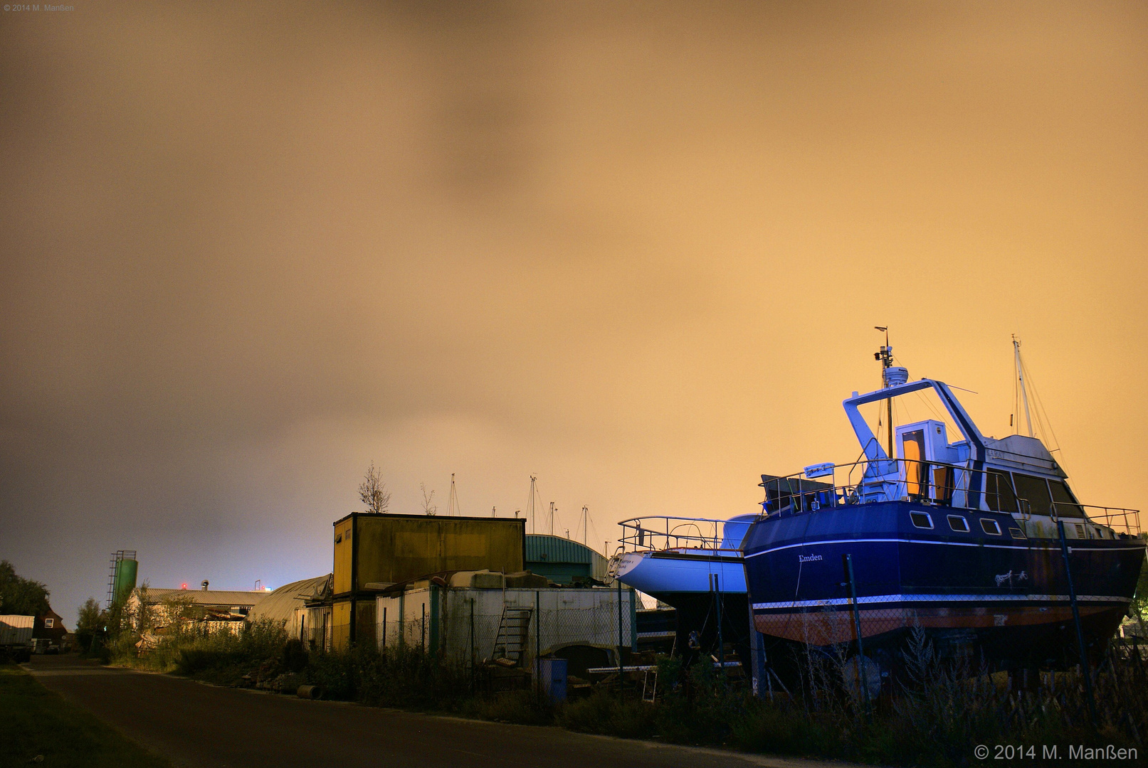 Boote bei Nacht