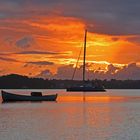 Boote bei Sonnenaufgang