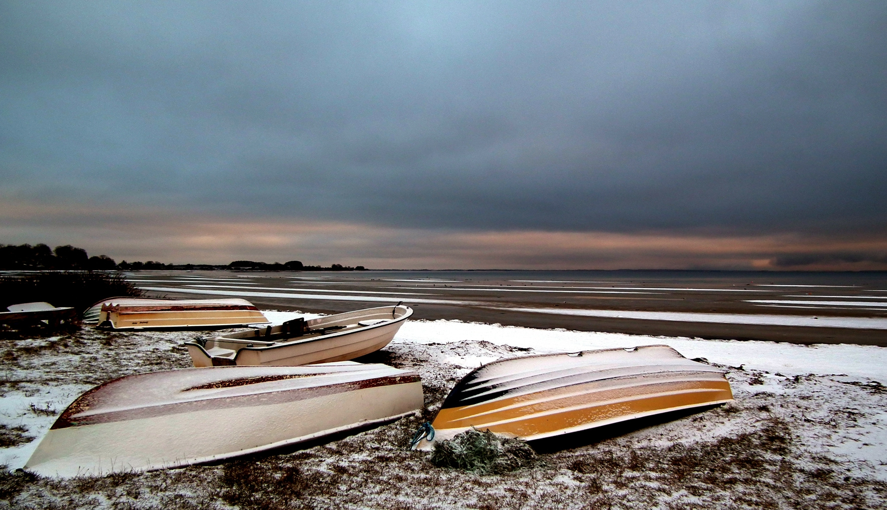 Boote, Binderup Strand, Dänemark